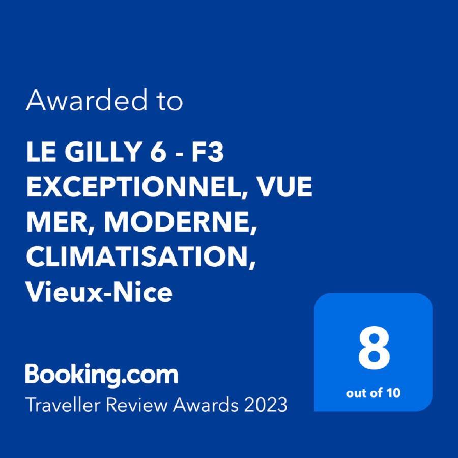 Le Gilly 6 - F3 Exceptionnel, Vue Mer, Moderne, Climatisation, Vieux-Ніцца Екстер'єр фото